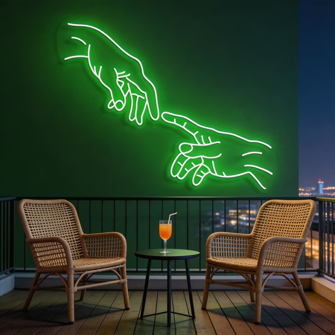 Hand Of God Neon Sign