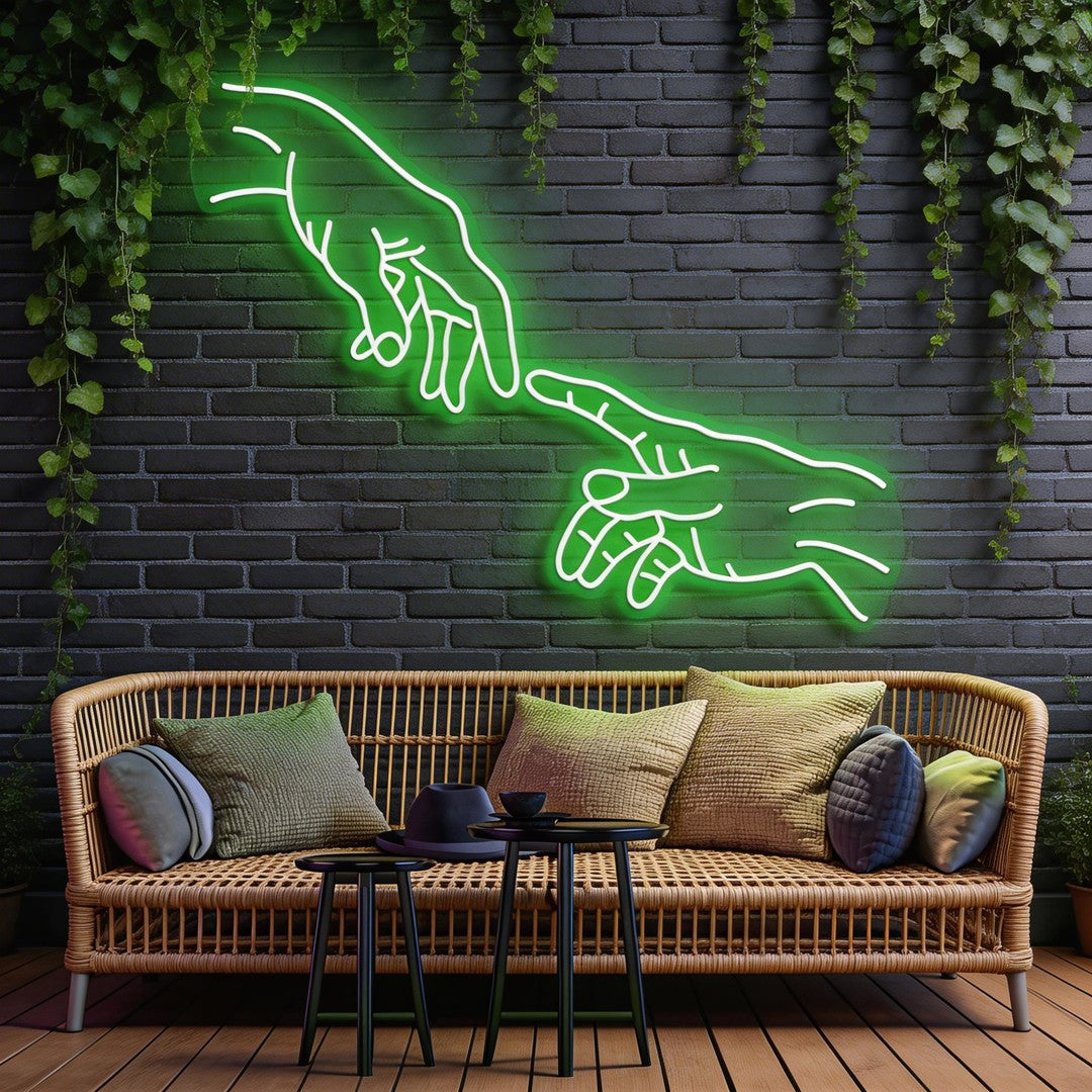 Hand Of God Neon Sign