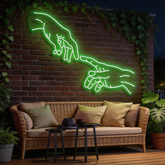 Hand Of God Neon Sign