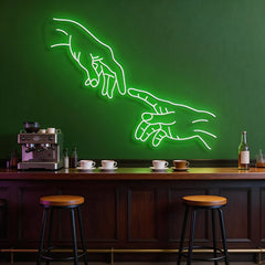 Hand Of God Neon Sign