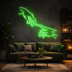 Hand Of God Neon Sign