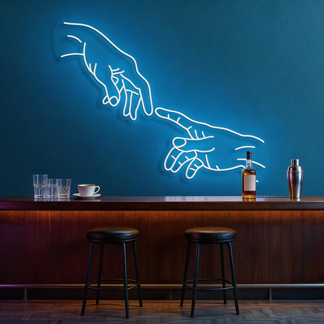 Hand Of God Neon Sign
