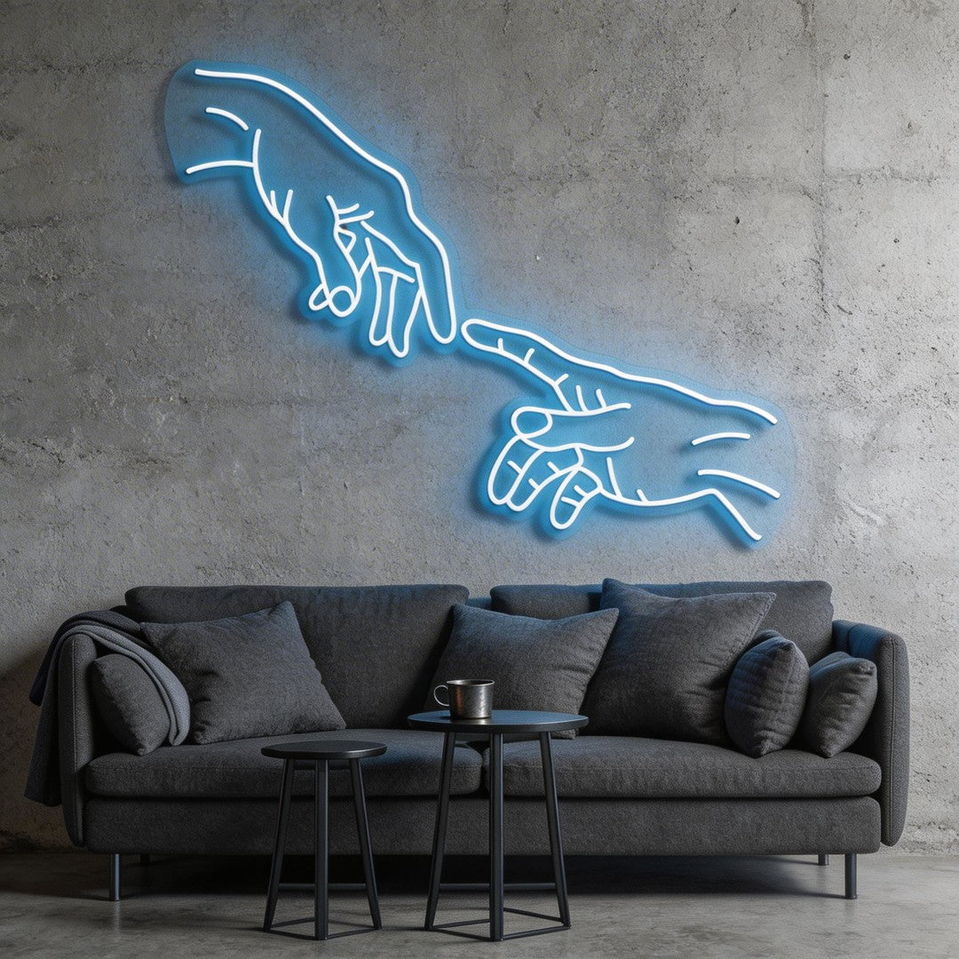 Hand Of God Neon Sign