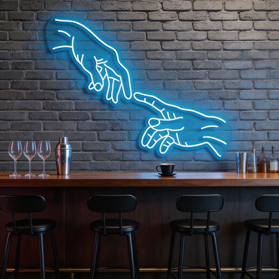 Hand Of God Neon Sign