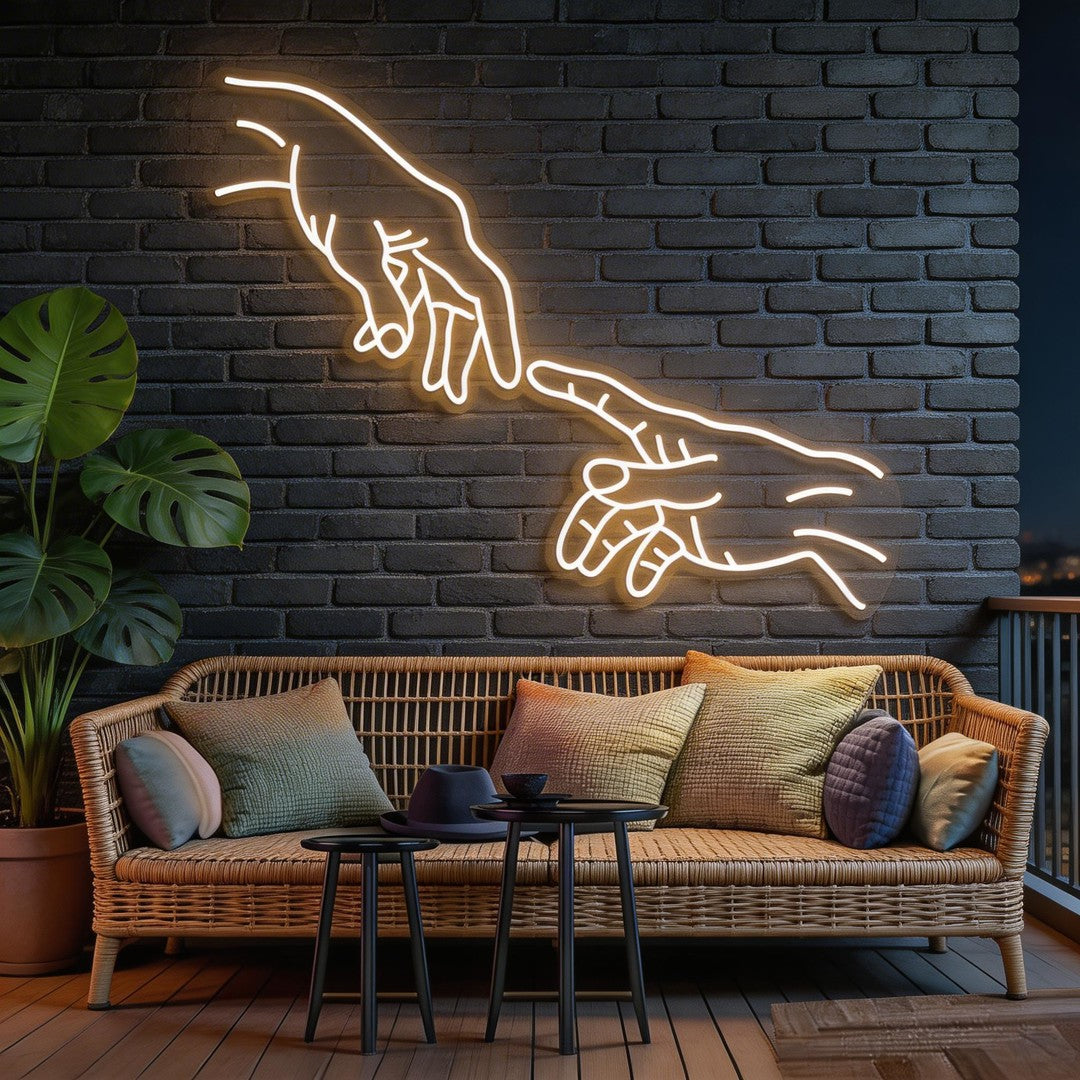 Hand Of God Neon Sign
