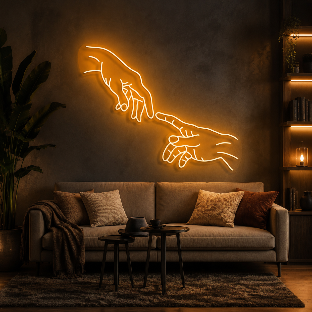 Hand Of God Neon Sign