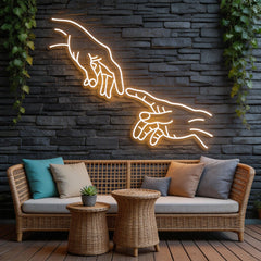 Hand Of God Neon Sign