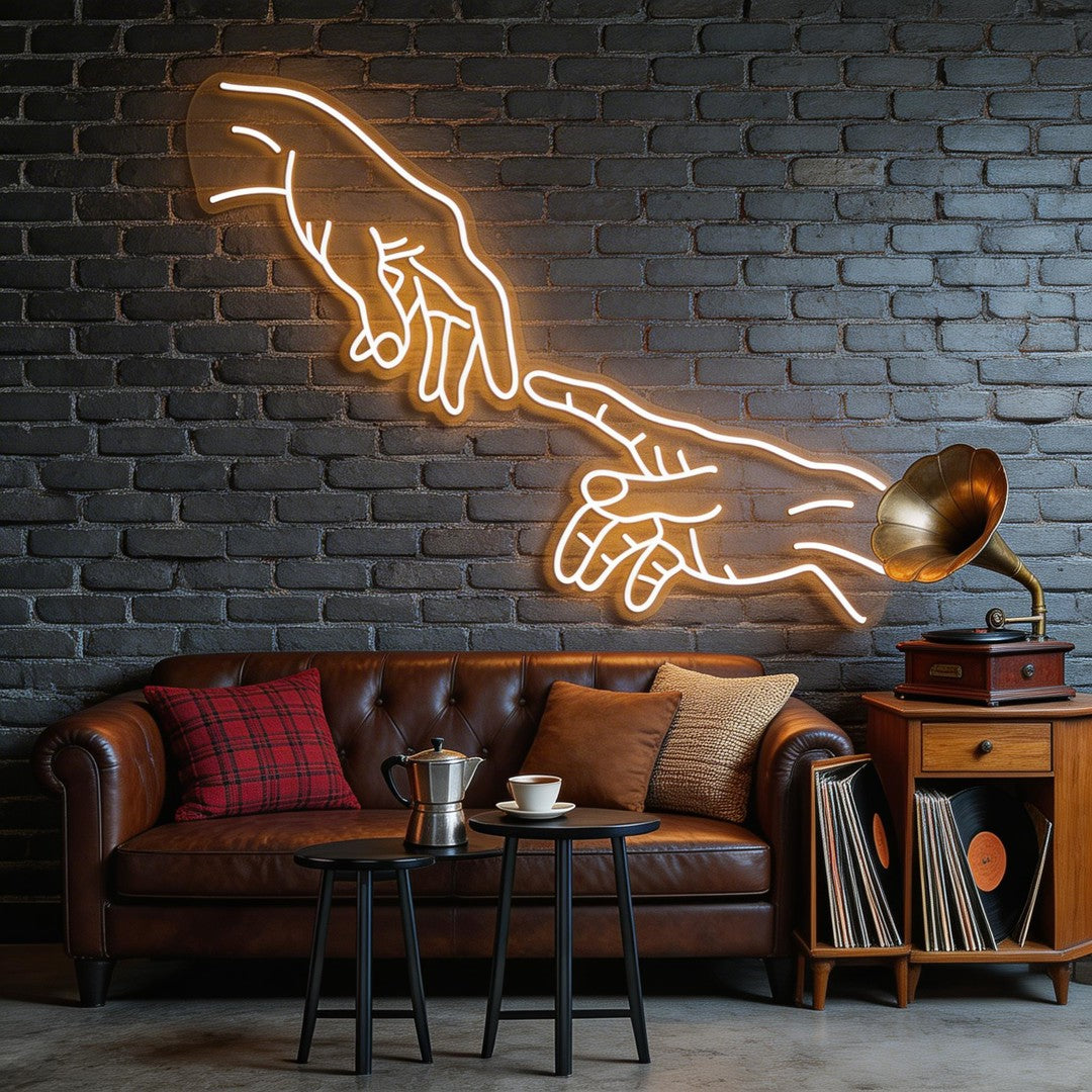 Hand Of God Neon Sign