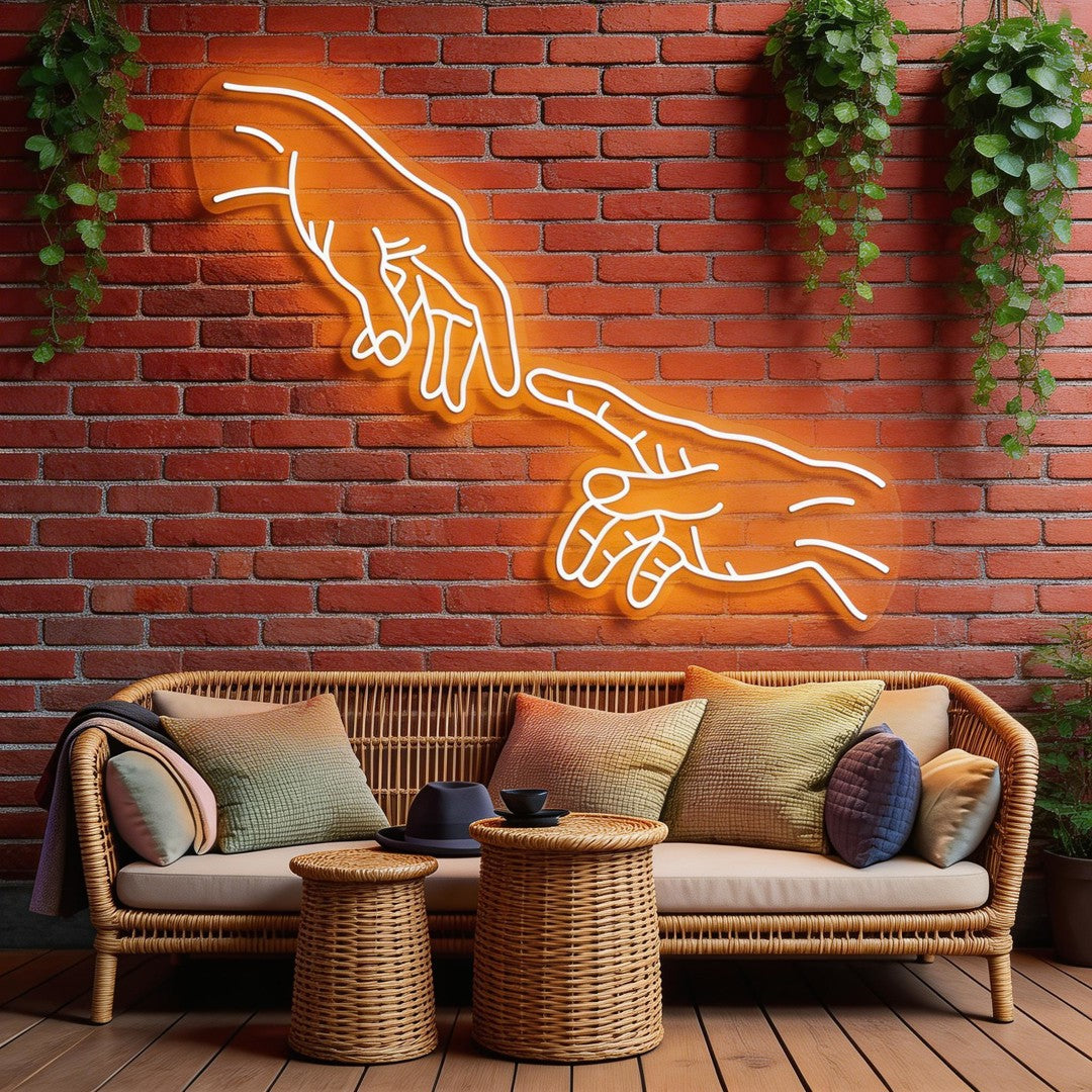 Hand Of God Neon Sign