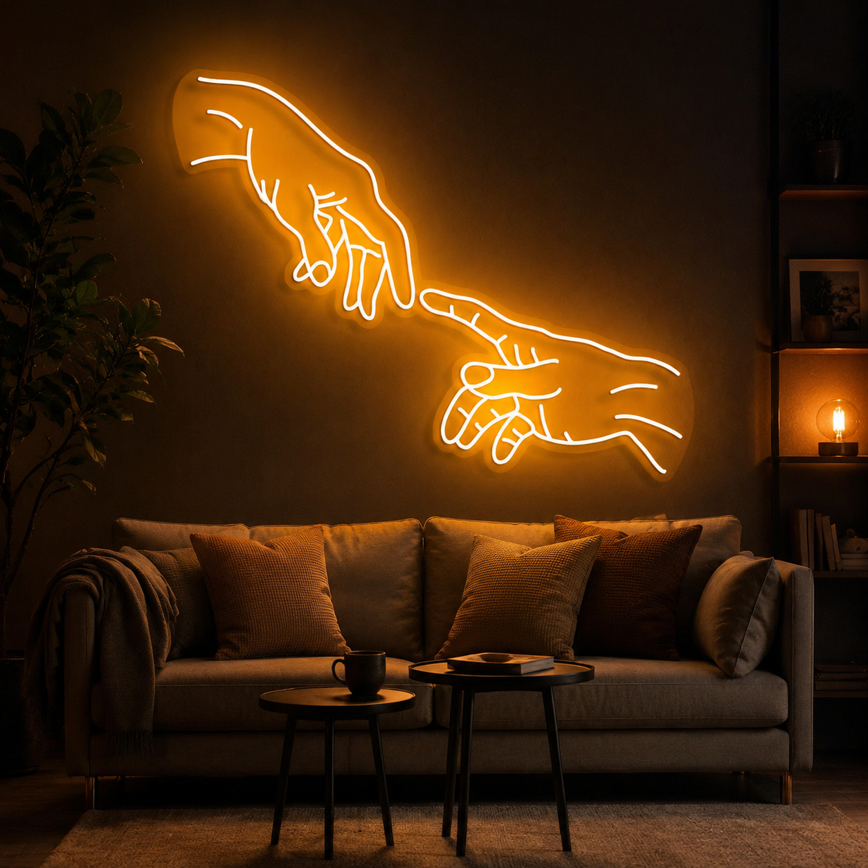 Hand Of God Neon Sign
