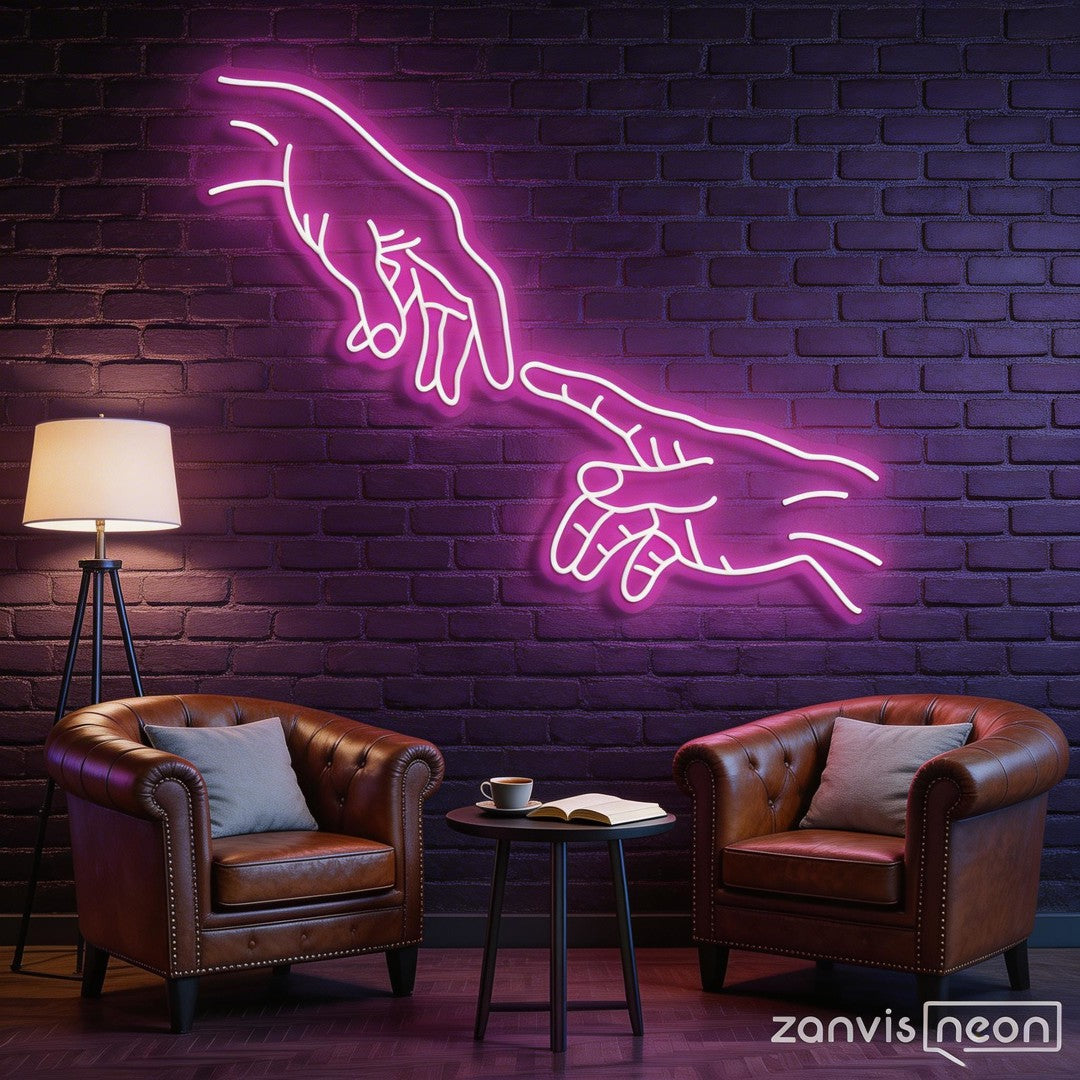 Hand Of God Neon Sign