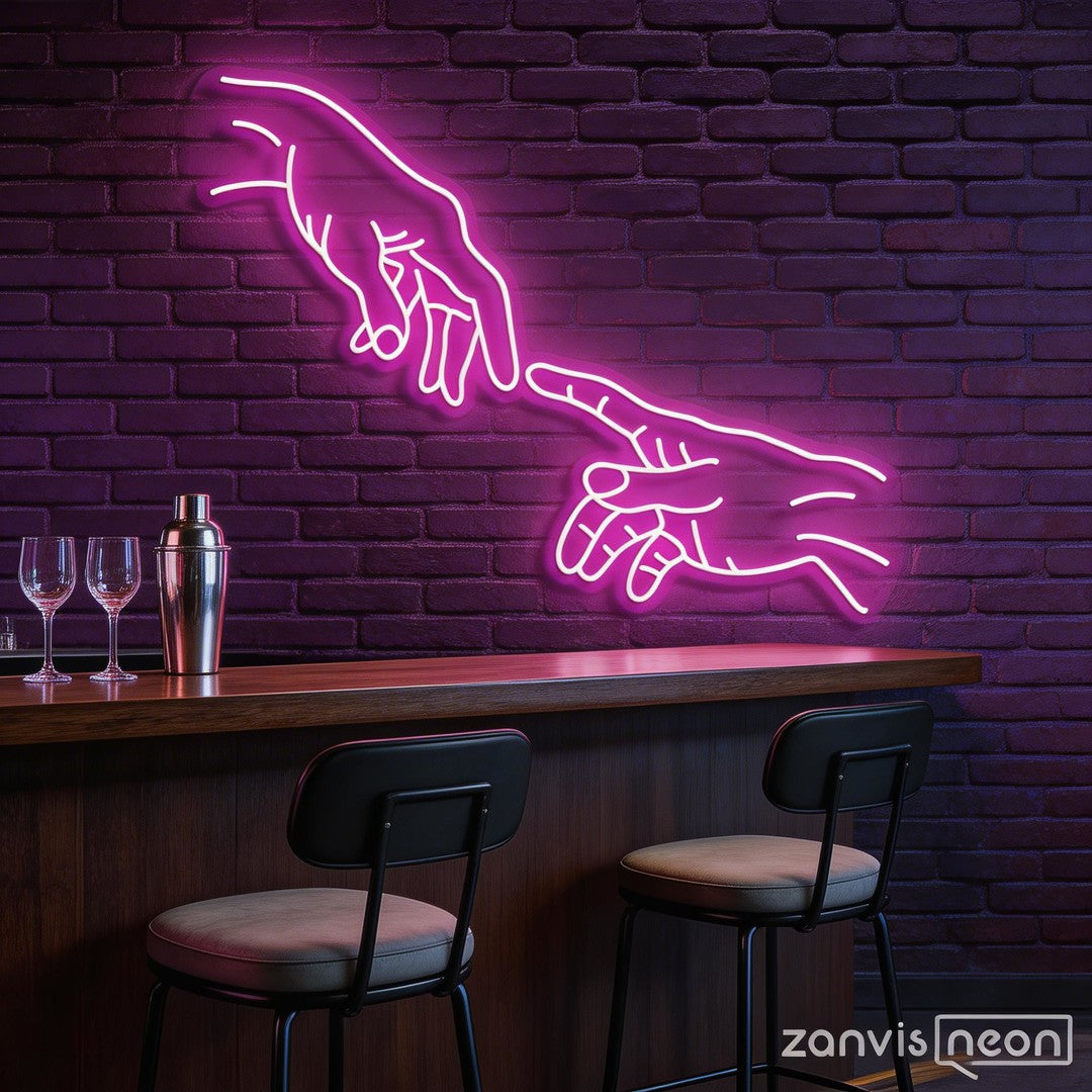 Hand Of God Neon Sign