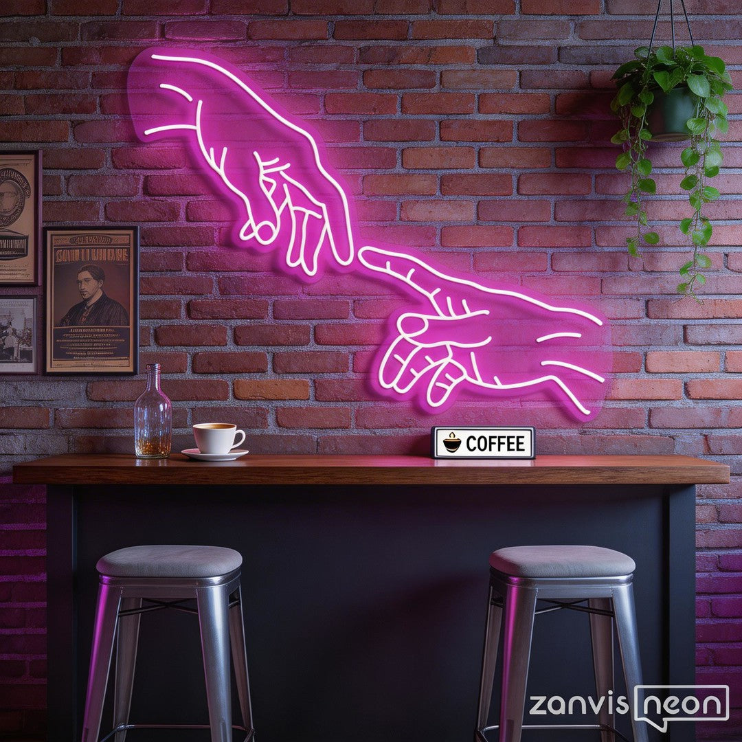 Hand Of God Neon Sign