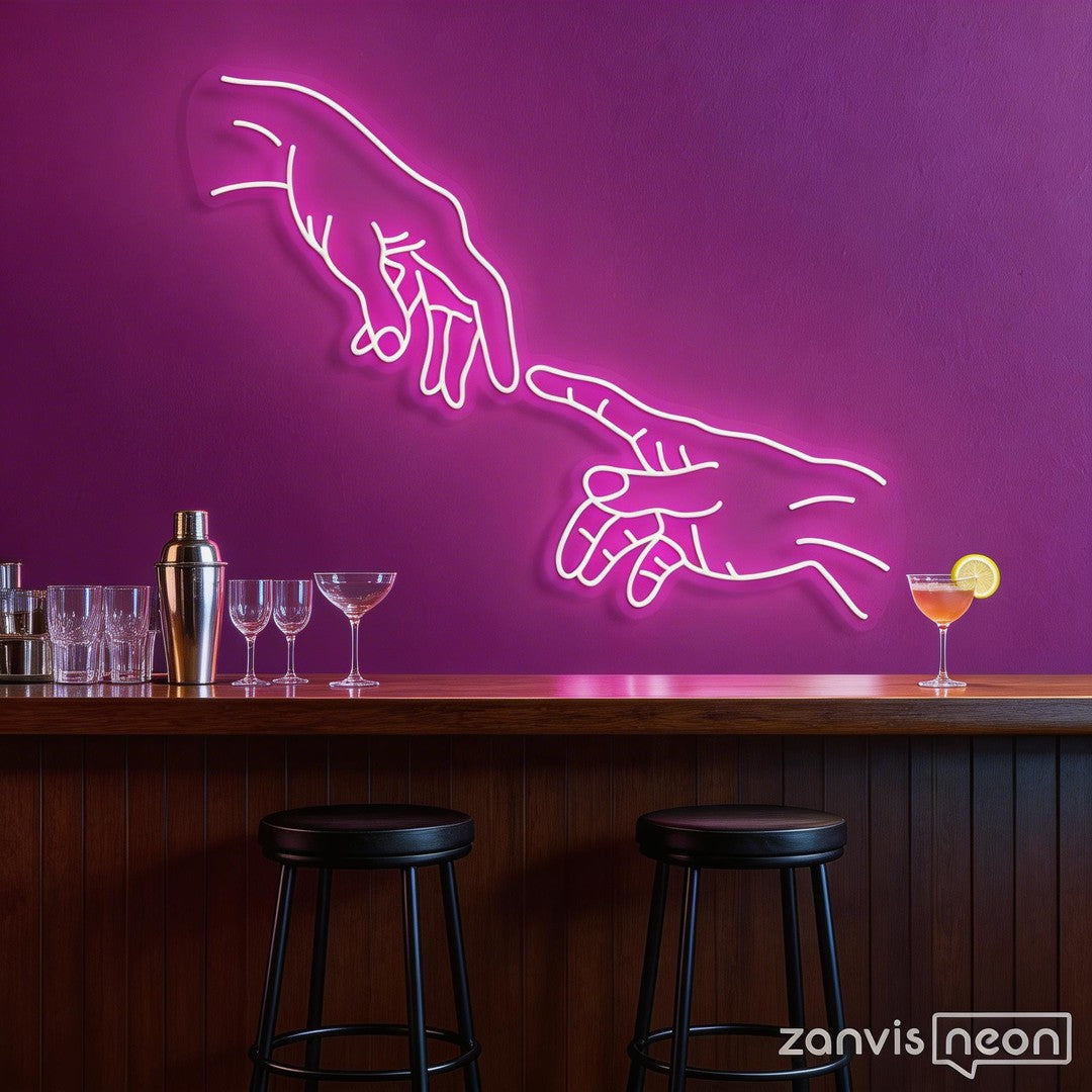 Hand Of God Neon Sign