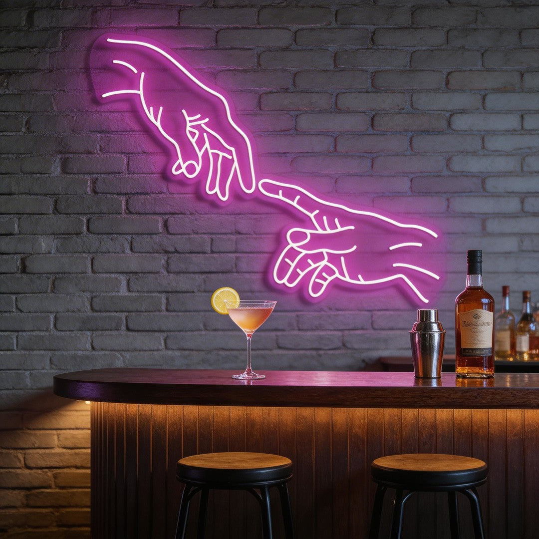 Hand Of God Neon Sign