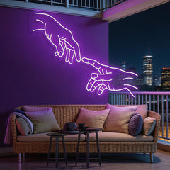 Hand Of God Neon Sign