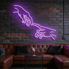 Hand Of God Neon Sign