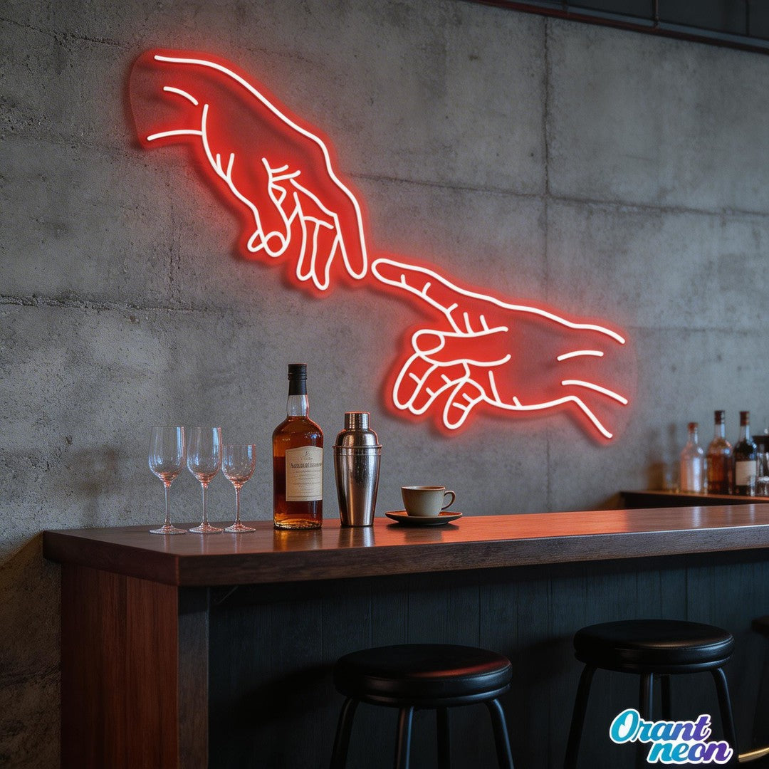Hand Of God Neon Sign