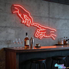 Hand Of God Neon Sign