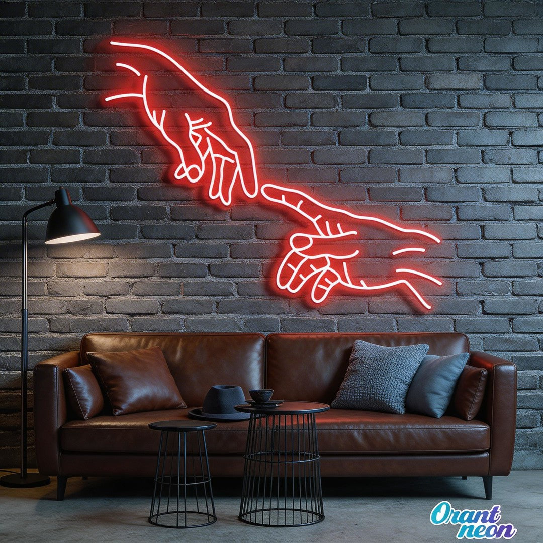 Hand Of God Neon Sign