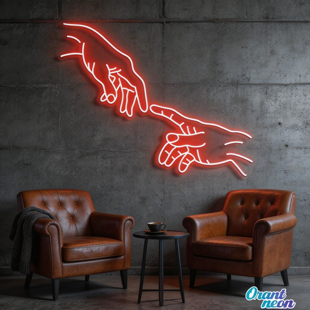 Hand Of God Neon Sign