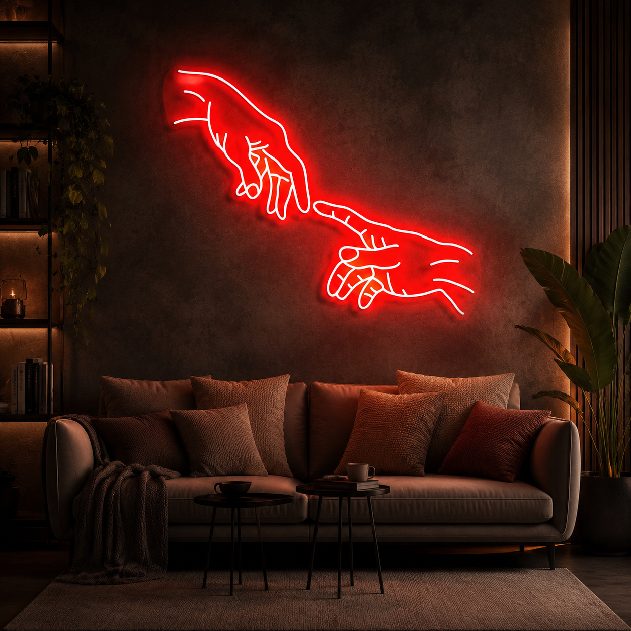 Hand Of God Neon Sign