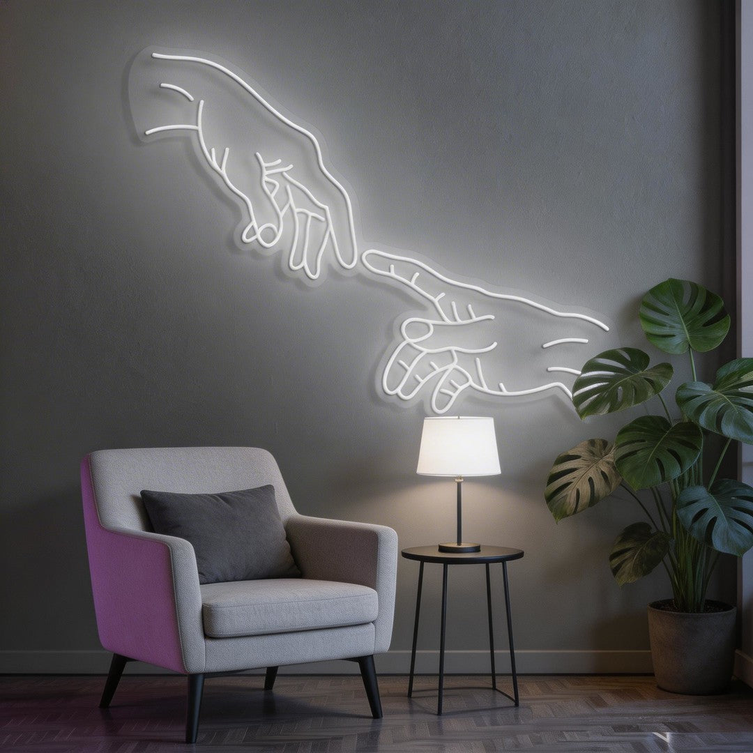 Hand Of God Neon Sign
