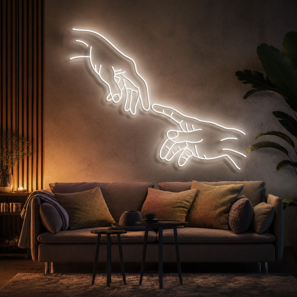 Hand Of God Neon Sign