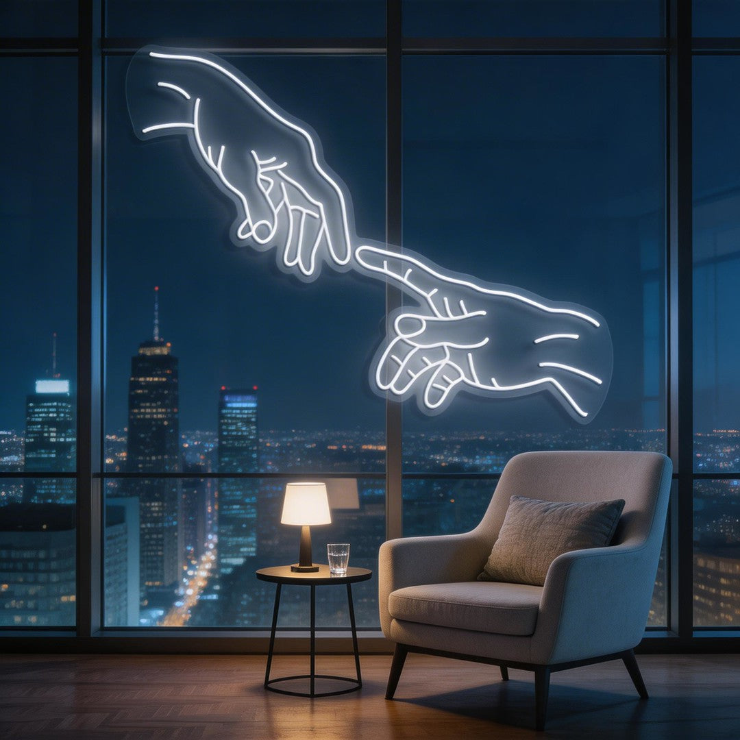 Hand Of God Neon Sign