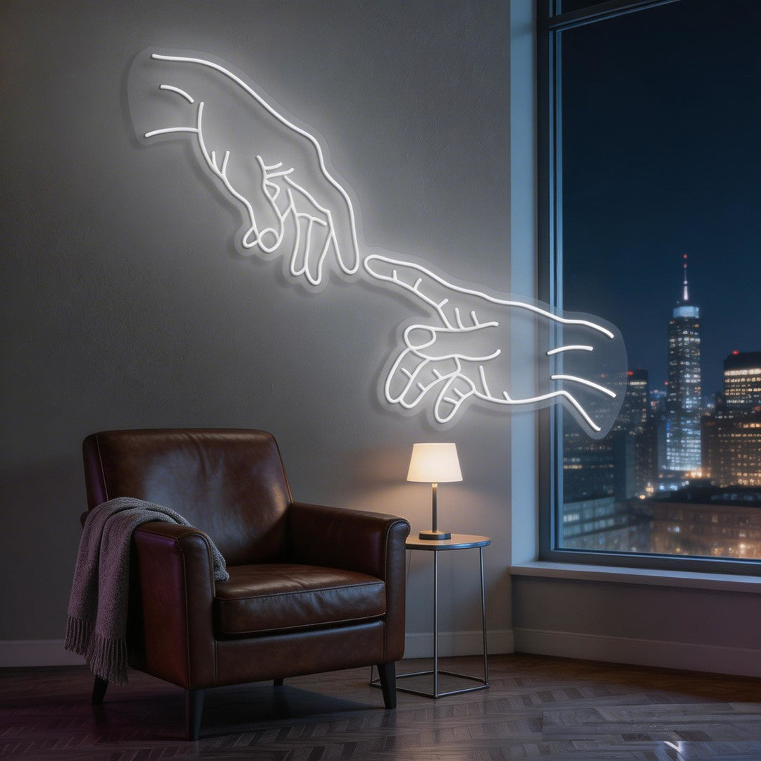 Hand Of God Neon Sign