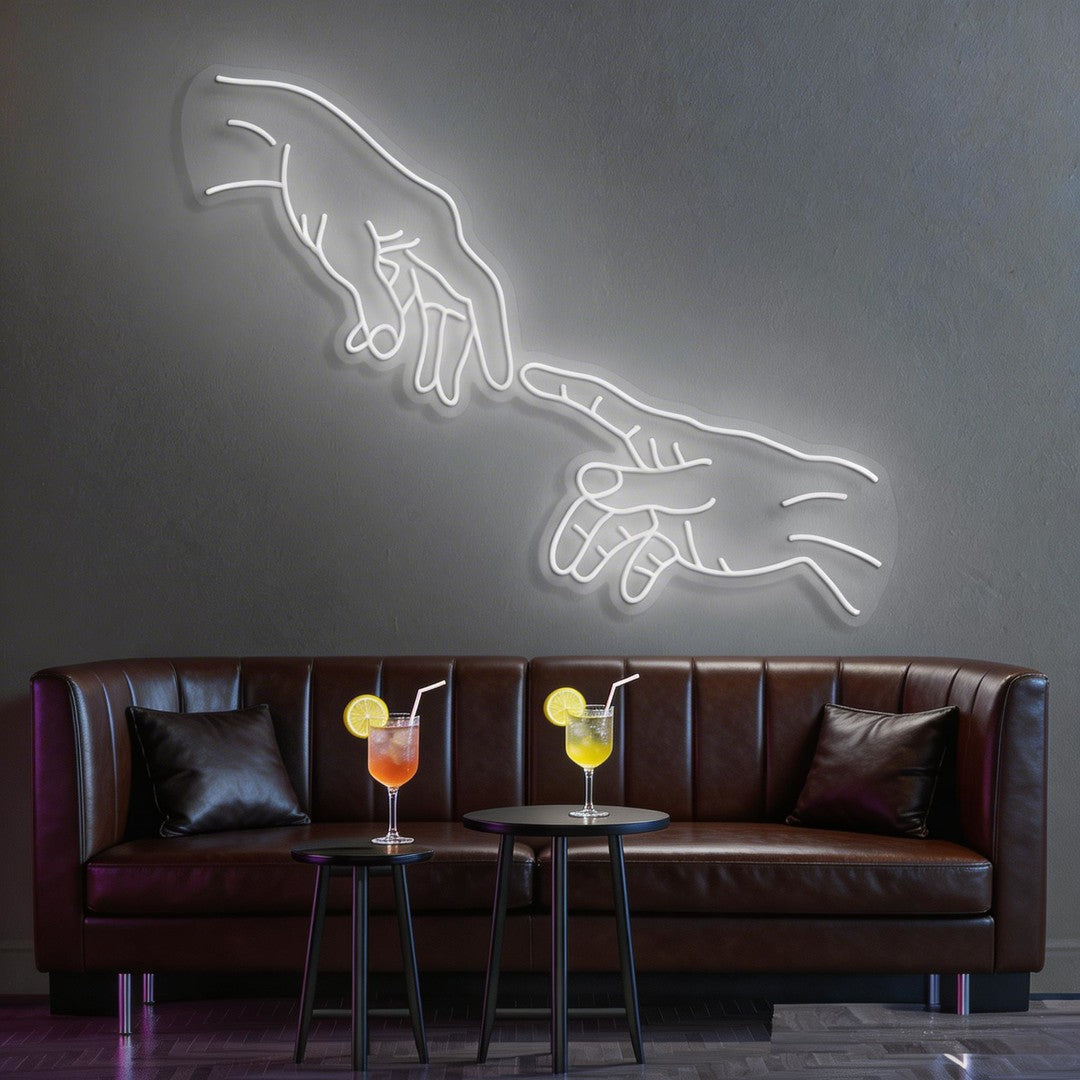 Hand Of God Neon Sign