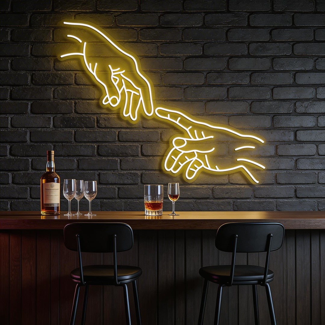Hand Of God Neon Sign