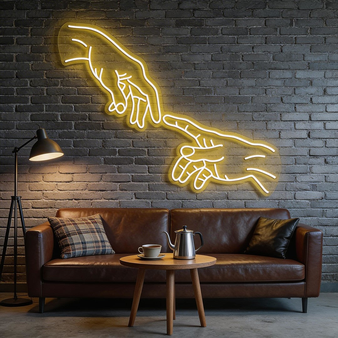 Hand Of God Neon Sign