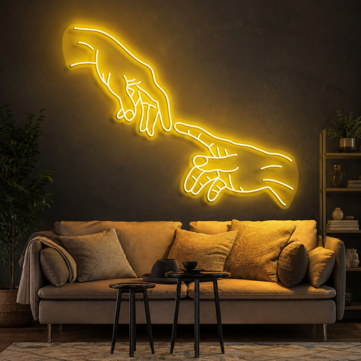 Hand Of God Neon Sign