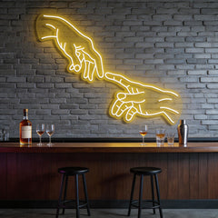 Hand Of God Neon Sign