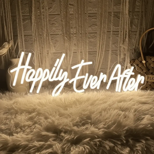 Happily Ever After Wedding Neon Signs