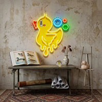 Happy Little Duck LED Neon Sign Light Pop Art