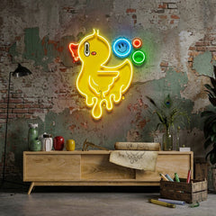 Happy Little Duck LED Neon Sign Light Pop Art