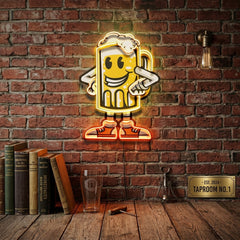 Happy Beer LED Neon Sign Light Pop Art