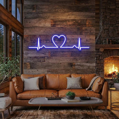 Heart Beat Led Neon Sign Light