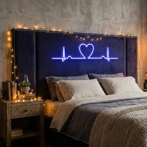 Heart Beat Led Neon Sign Light