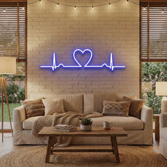 Heart Beat Led Neon Sign Light