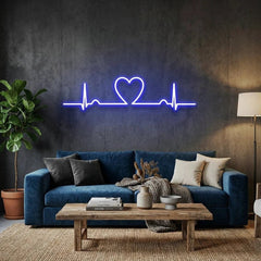 Heart Beat Led Neon Sign Light