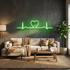 Heart Beat Led Neon Sign Light