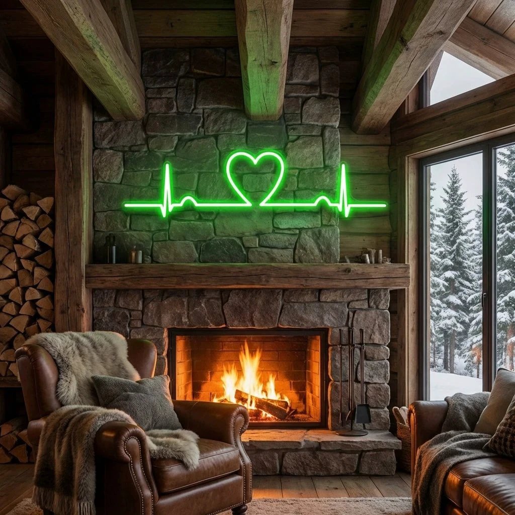 Heart Beat Led Neon Sign Light