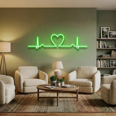 Heart Beat Led Neon Sign Light