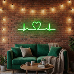 Heart Beat Led Neon Sign Light