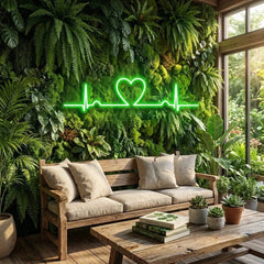 Heart Beat Led Neon Sign Light
