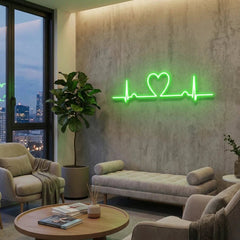 Heart Beat Led Neon Sign Light