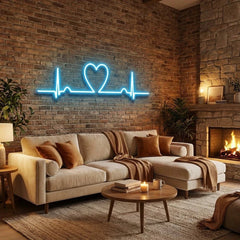 Heart Beat Led Neon Sign Light
